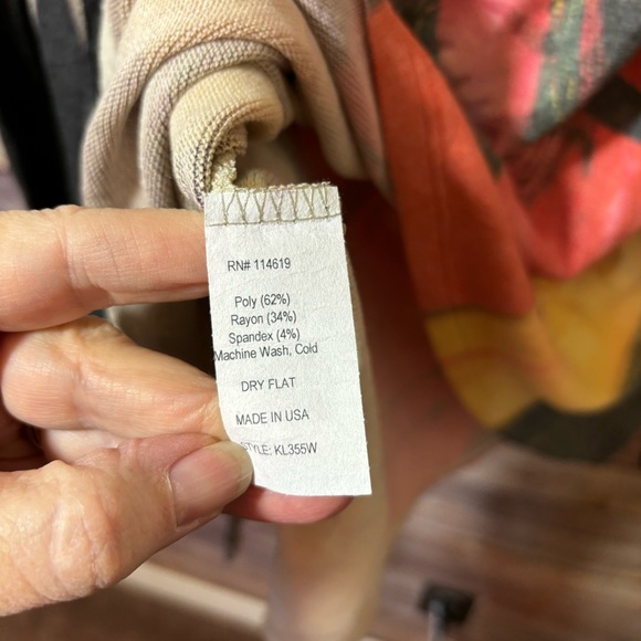 Mushka by Sienna Rose Multicolor Top 3/4 Sleeve Size Large  B0 - Picture 4 of 4